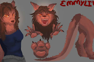 digital art of furries