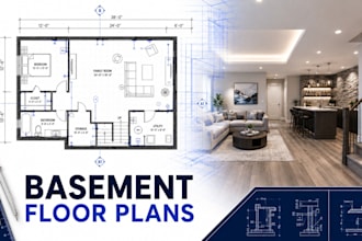 design basement finishing floor plans residential construction blueprint