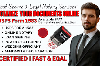notarize your documents online, usps form 1583, poa, affidavit, legal documents