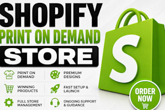setup shopify print on demand store shopify pod website printify store