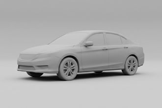create 3d car modeling, realistic 3d car model, custom vehicle 3d modeling