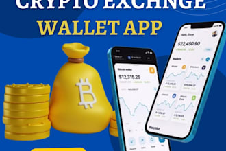 build crypto exchange, exchange website, wallet app, p2p, mobile apps