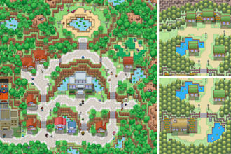 create custom pokemon gen v maps, cities, tilesets and rpg maker assets for you