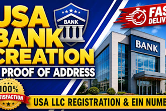 do USA bank creation for USA llc owners USA llc registration usa bank creation
