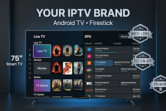 develop or rebrand a white label iptv app for android TV firestick