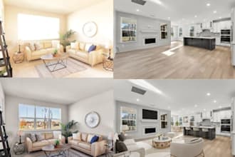 create realistic virtual staging and real estate photo enhancement