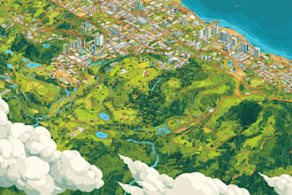 vector map in illustrator