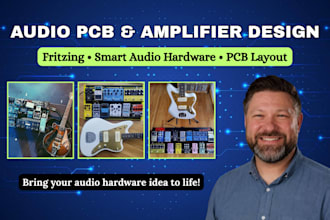 design audio pcb, amplifier circuits, fritzing and smart audio hardware
