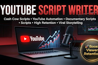 write cash cow, youtube automation, faceless video, viral and documentary script
