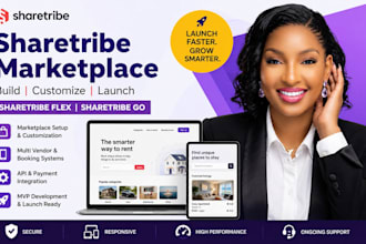 build sharetribe marketplace website sharetribe flex go custom development