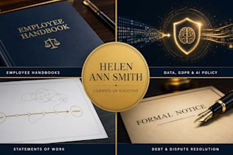 draft a UK compliant employee handbook HR policies and policies professionally