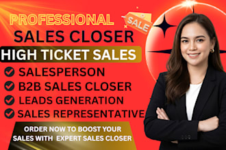 sales closer sales representative salesperson b2b sales closer sales agent sdr