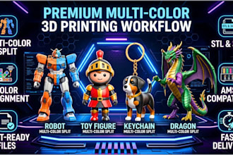 color and split 3d models for multi color print ready stl and 3mf