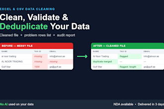 do excel data cleaning validation and duplicate removal