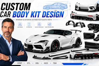 custom car body kit wide body kit interior and exterior automotive plastic parts