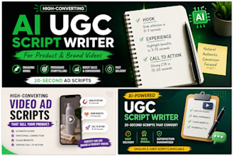 write ai ugc product video scripts
