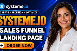 create systeme io sales funnel, systeme io landing page, sales funnel, funnelish