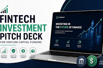 design fintech investment presentation for venture capital funding