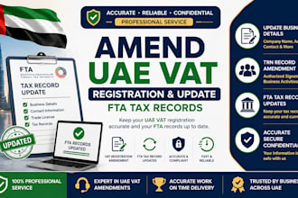 amend uae vat registration and update fta tax records