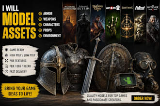 bannerlord, skyrim, bg3, l4d2, elden ring, fallout, witcher 3 model assets armor