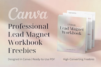 design professional lead magnet workbook freebie canva concept