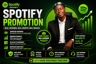 promote spotify track, spotify promotion spotify streams and listeners