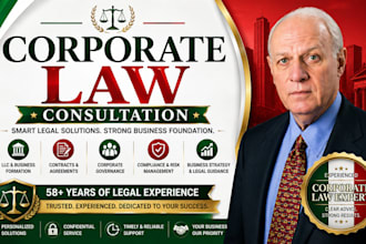 provide corporate law consultation llc formation contracts and business legal
