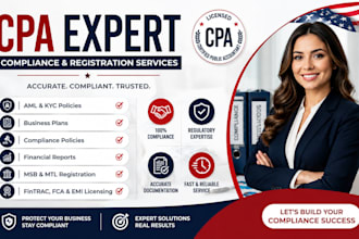 write, review and edit aml, kyc, business plan and compliance policies