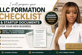 llc formation llc setup business start up documents llc checklist business plan