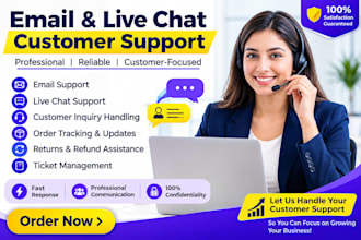provide email and live chat customer support