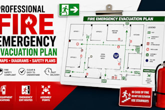 design professional fire emergency evacuation plans, maps and safety diagrams