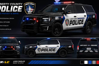 create realistic custom liveries for erlc or roblox server fivem
