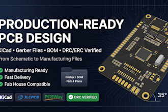 design esp32 pcb design, stm32 or rp2040 embedded pcb in kicad, production ready