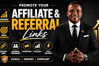 promote affiliate link, referral link promotion for passive income