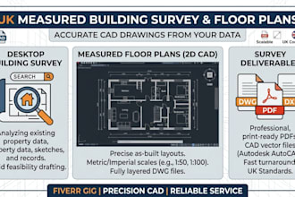 do measured building survey, desktop building survey and measured floor plans