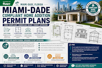 draft miami dade compliant home addition permit plans