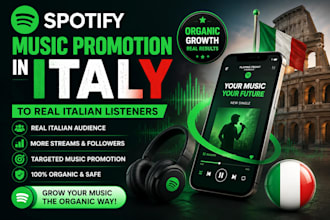 do organic spotify music promotion in italy