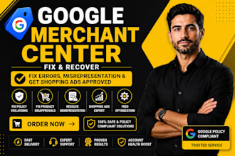fix google merchant center misrepresentation ans shopping ads suspension issues