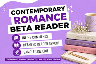beta read your contemporary romance, romance beta reader