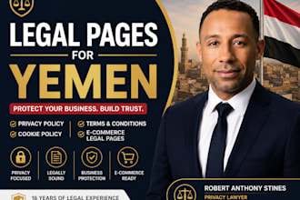 create kuwait privacy policy, terms, cookies, legal pages