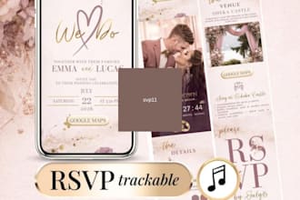 design opulent canva wedding invitation program rsvp outdoor and wedding signage