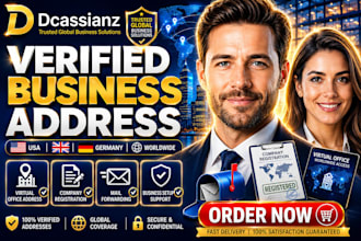 provide verified virtual business office address worldwide and us mailbox
