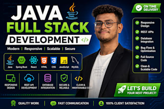 build responsive java full stack web applications