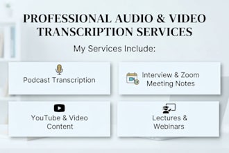do accurate audio and video transcription fast