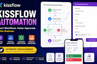build kissflow approval workflows and automate business processes