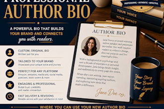 write a professional author bio that builds your brand
