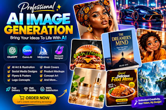 create ai generated images, flyers and social media designs