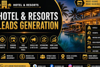 generate hotel and resort leads with google ads facebook ads and booking funnels