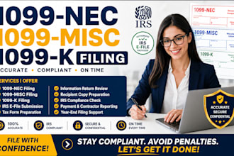 be your 1099 consultant for 1099 nec misc and 1099k filing