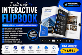 create interactive flipbook, digital catalog and online brochure